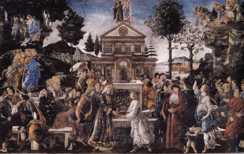 Sandro Botticelli The temptation of Christ oil painting image